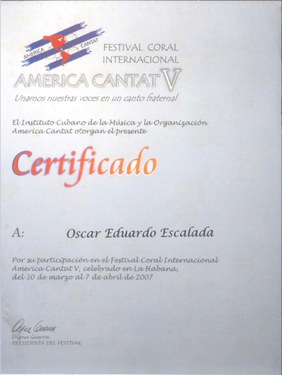 America Cantat V